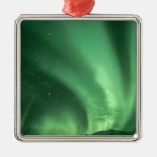 Ornement En Métal Lumières du Nord, Aurora borealis, au-dessus des c