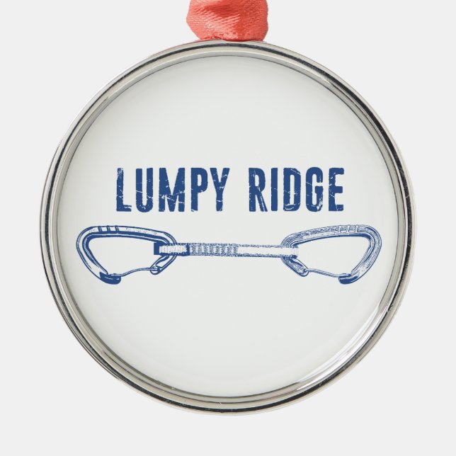 Ornement En Métal Lumpy Ridge Rock Climbing Quickdraw (Devant)