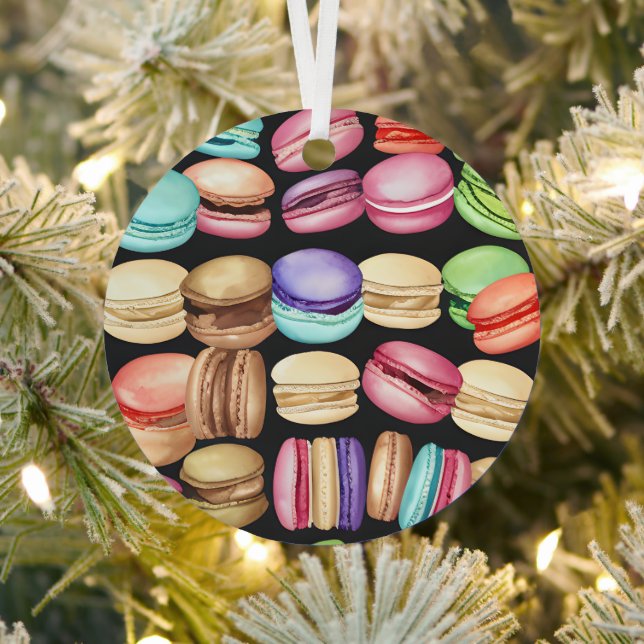 Ornement En Métal Macarons d'aquarelle artistique tendance personnal (Insitu)