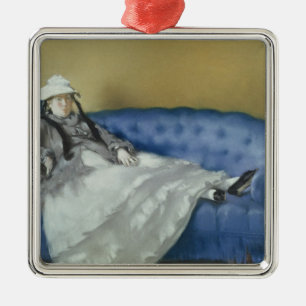 Ornement En Métal Madame Manet sur un sofa bleu, 1874 de Manet  