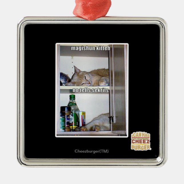 Ornement En Métal Magishun Kitteh (Devant)