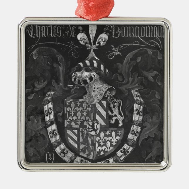 Ornement En Métal Manteau des bras de Charles de la Bourgogne (Devant)