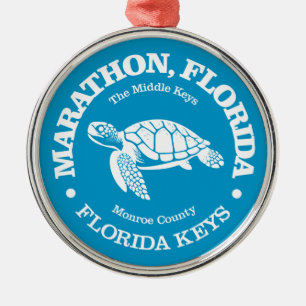 Ornement En Métal Marathon (tortue de mer)