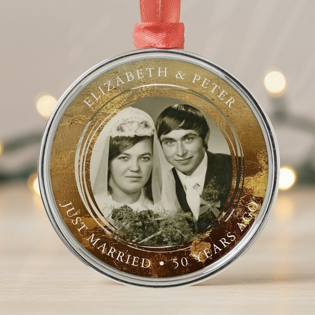 Ornement En Métal Mariage d'or photo (Créateur téléchargé)