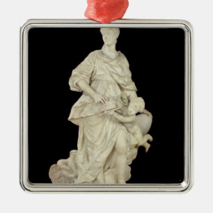 Ornement En Métal Marie Leszczynska comme Juno, 1731