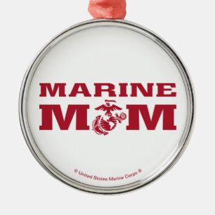 Ornement En Métal Marine Maman