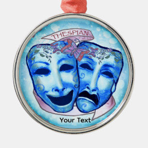 Ornement En Métal Masques d'acteur Aqua