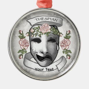 Ornement En Métal Masques d'acteur thespien