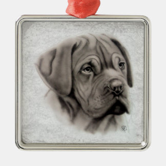 Ornement En Métal Mastiff français