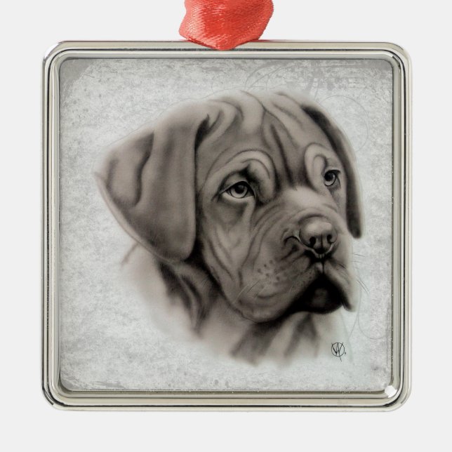 Ornement En Métal Mastiff français (Devant)