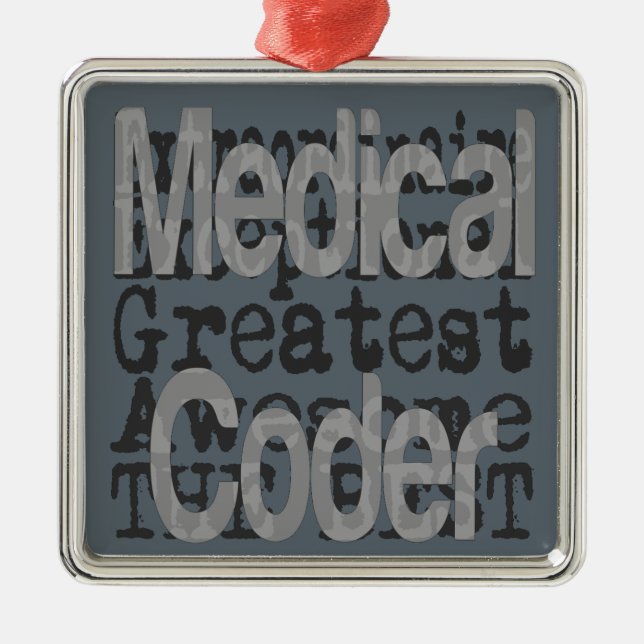 Ornement En Métal Médicale Coder Extraordinaire (Devant)