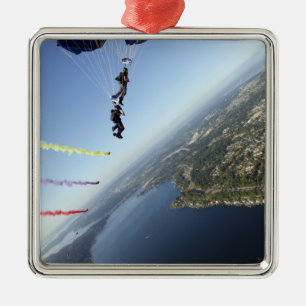 Ornement En Métal Membres de l'équipe de parachutistes de la marine 