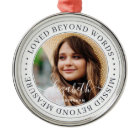 Memorial Love Beyond Words Élégant Photo Chic