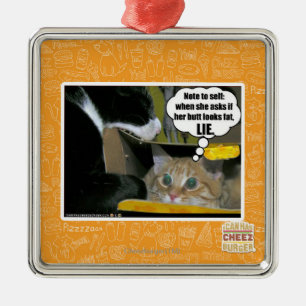 ORNEMENT EN MÉTAL MENSONGE