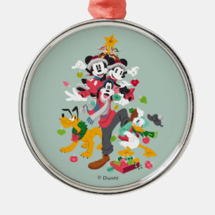 Ornement En Métal Mickey et ses amis   Pyramide de Noël
