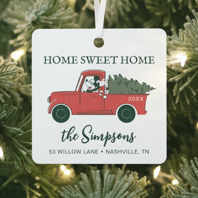 Ornement En Métal Mickey Mouse | Home Sweet Home Custom (Insitu)