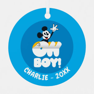 Ornement En Métal Mickey Mouse Oh Boy! Décollez