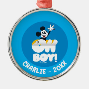 Ornement En Métal Mickey Mouse Oh Boy! Écailler