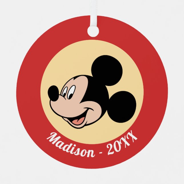 Ornement En Métal Mickey Mouse Smile (Recto)