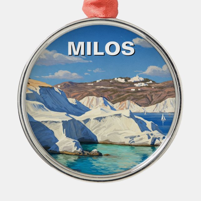 Ornement En Métal Milos Grèce Travel (Devant)