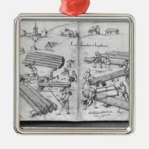 Ornement En Métal Mine argentée des Croix-aux.-Mines de La, Lorraine