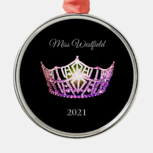 Ornement En Métal Miss America style Crown Christmas Orament