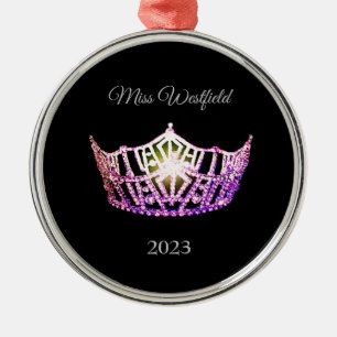 Ornement En Métal Miss America style Crown Christmas Orament