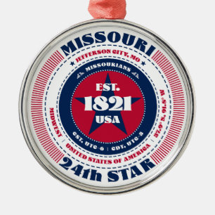 Ornement En Métal Missouri 24e cérémonie de Noël d'État