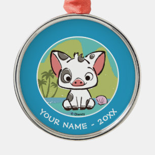 Ornement En Métal Moana Pua Le Cochon À Voie De Pot