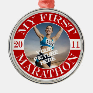Ornement En Métal Mon premier marathon - 2011