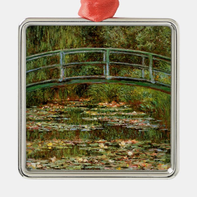 Ornement En Métal Monet French Japanese Bridge Art (Devant)