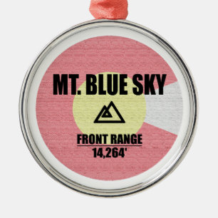Ornement En Métal Mont Blue Sky Colorado