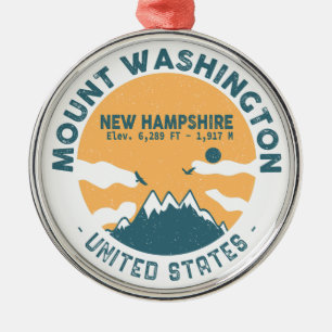 Ornement En Métal Mont Washington New Hampshire - Retro Vintage