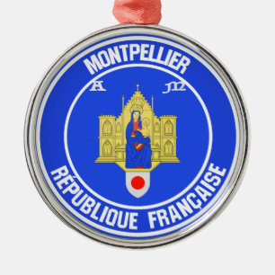 Ornement En Métal Montpellier Round Emblem