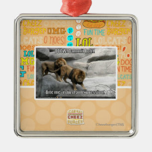 Ornement En Métal Mordez-moi est juste une expression !