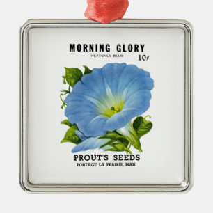 Ornement En Métal Morning Glory Vintage Seed Packet