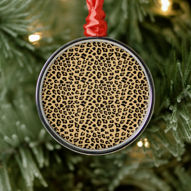 Ornement En Métal Motif Empreinte de léopard mignon (Arbre)