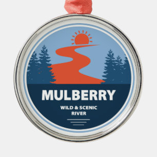 Ornement En Métal Mulberry Wild Et Rivière Pittoresque, Arkansas