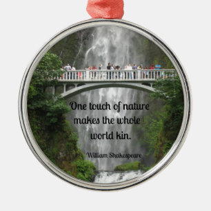 Ornement En Métal Multnomah Falls et citons la nature.