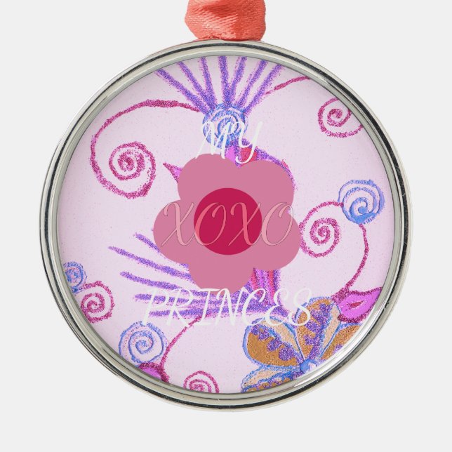 Ornement En Métal My Little Princess : Baby Pink Vector Inspirationa (Devant)