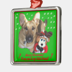 Ornement En Métal Noël Allemand Berger & Jouet Reindeer