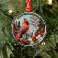 Noël cardinal rouge 3D