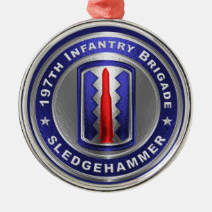 Ornement En Métal Noël de la 197e brigade d'infanterie