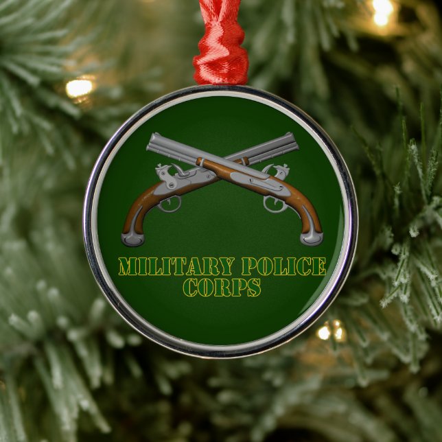 Ornement En Métal Noël de la police militaire (Arbre)