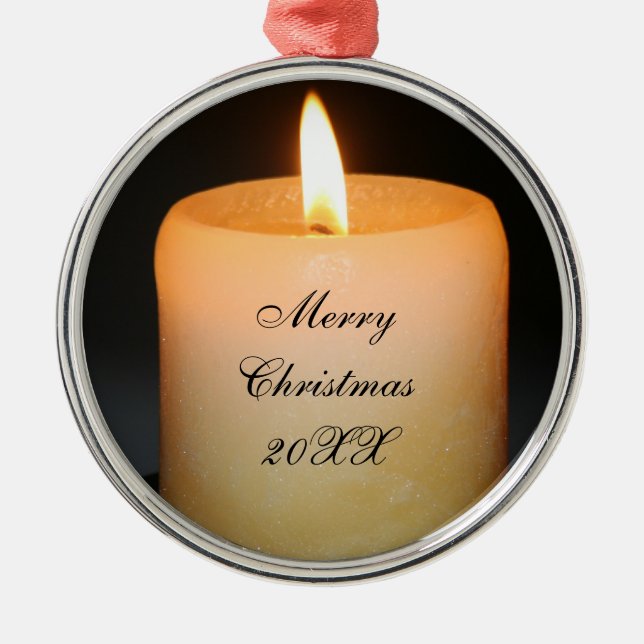 Ornement En Métal noël des bougies (Devant)