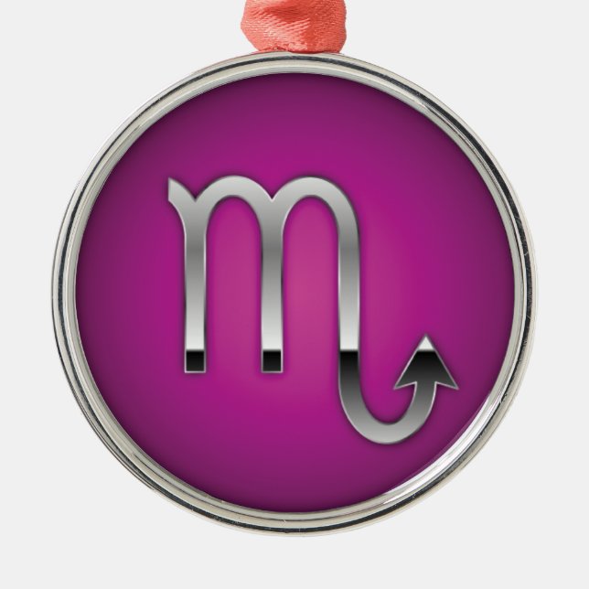 Ornement En Métal Noël Scorpio Premium (Devant)