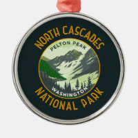 North Cascades National Park Retro Art déprimé