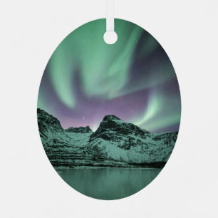 Ornement En Métal Northern Lights Nature Photo