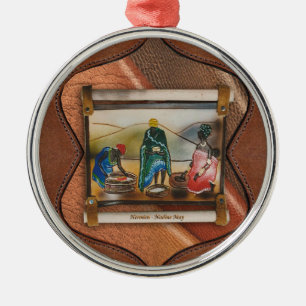 Ornement En Métal Notre nation arc-en-ciel