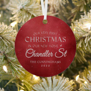 Ornement En Métal Notre premier Noël dans notre nouvelle maison